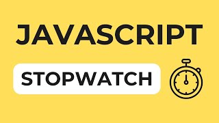 JavaScript Project Stopwatch  Cara menggunakan setInterval dan clearInterval [upl. by Avin]