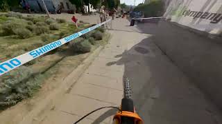 POV Urban Downhill Final Run Crash PannonhalmaHungary 2024 [upl. by Alhak]