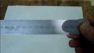 Measuring using a steel rule [upl. by Ahsilram816]