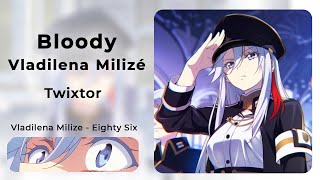 Bloody Vladilena Milize Twixtor  Eighty Six Part 2 [upl. by Aoniak]