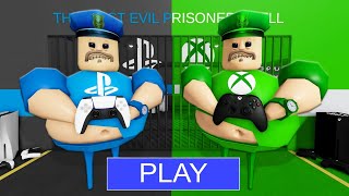 PLAYSTATION VS XBOX BARRYS PRISON RUN OBBY ROBLOX [upl. by Hermina]