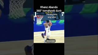 Rhenz Abando 360° tomahawk dunk Aaron Gordon napangiti sa tuwa [upl. by Ysabel]