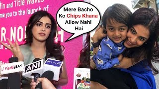 Genelia Dsouza Talks About Her Kids At Book Launch [upl. by Xirdnek]