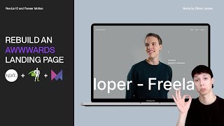 Rebuild an Awwwards Portfolio Landing Page with Nextjs Framer Motion and GSAP [upl. by Luaped]