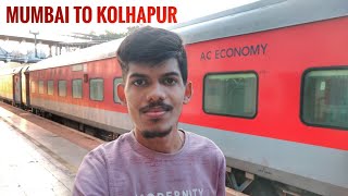 Mumbai to Kolhapur Train Journey  Mahalaxmi Express 3rd AC Economy Coach Journey [upl. by Airednaxela938]