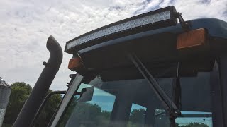 LED Lights Install On The NewHolland 8670 Night amp Day Difference Watch to the end [upl. by Aihsot639]