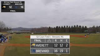 Baseball Brevard vs Averett  29  123 PM DH [upl. by Dalia92]