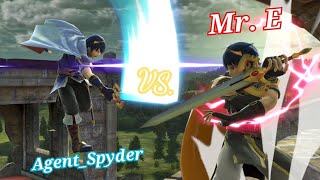 AgentSpyder Aether Espyda vs Mr E  Marth Dittos with a TOP PLAYER MreSSB [upl. by Nereids]