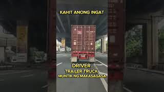 Trailer Truck Driver almost hit the motorcycle rider Osmena Highway Philippines viralvideo [upl. by Nolak]