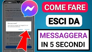 Come disconnettersi da Messenger sul telefono in 5 secondi [upl. by Eiramrefinnej895]