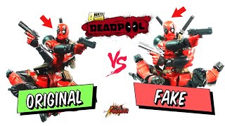 ORIGINAL VS FAKE  Revoltech Amazing Yamaguchi no 001 Deadpool  POGIMAN [upl. by Eelir542]