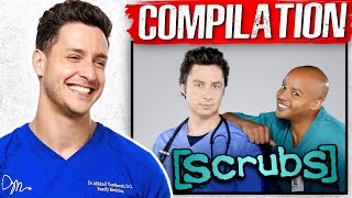 Doctor Mike Reacts To Scrubs  Compilation [upl. by Atteyram]