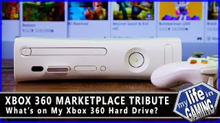 Xbox 360 Marketplace Tribute  Whats on My Xbox 360 Hard Drive  MY LIFE IN GAMING [upl. by Gnouhp]