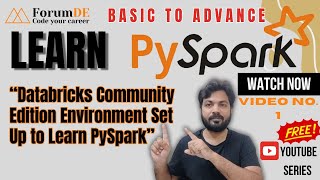 Databricks Community Edition Environment Set Up to Learn PySpark with Mr Arun Kumar [upl. by Rivera]