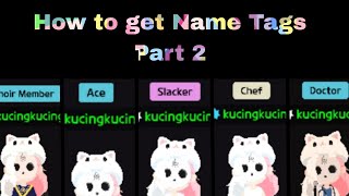 Name Tag Guide Part 2  Play Together Slacker Ace Chef Doctor Choir Member [upl. by Arbed529]