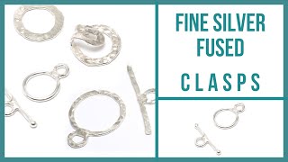 Fine Silver Fused Clasps Tutorial  Beaducationcom [upl. by Trefler492]