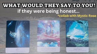 🤐❤️‍🔥💭 What would They Say If they were being Honest Pick A Card Love Relationship Tarot [upl. by Borlow955]