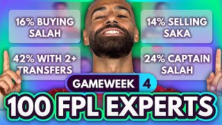 FPL GW4 EXPERT Transfer Trends amp Best Captains 🧠 100 Experts Share Gameweek 4 Team Plans [upl. by Imtiaz801]