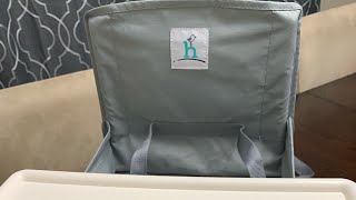 Hiccapop portable high chair review How to put together and fold up [upl. by Llahsram]