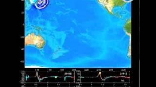 NOAA Simulation Tsunami Event 2011 March 11 [upl. by Auberon782]