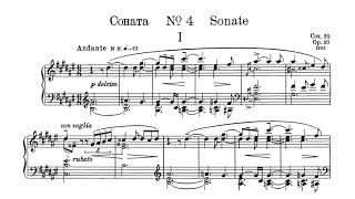 Scriabin  Piano Sonata No 4 in FSharp Major Op 30 AudioSheet Hamelin [upl. by Melcher]