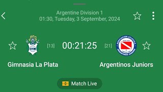 GIMNASIA LA PLATA VS ARGENTINOS JUNIORS ARGENTINA DIVISION 1 FOOTBALL LIVE STREAMING NEPAL [upl. by Autumn]