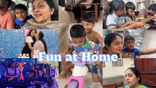 Home Vlog House  Fun at Home with everyone around  Sindhu Krishna [upl. by Dnalloh818]