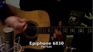 Vintage 1971 Epiphone 6830 Acoustic guitar  Gibson KalamazooMichigan [upl. by Ellicott]