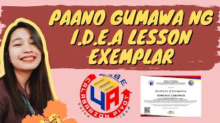 PAANO GUMAWA NG IDEA LESSON EXEMPLAR [upl. by Conlee506]