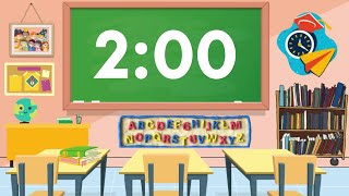 2 Minute Classroom Timer  Silent Countdown with Alarm [upl. by Haneeja]