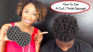 How To Use A Curl  Twists Sponge Tutorial For Long Natural Hair  BiancaReneeToday [upl. by Onit]