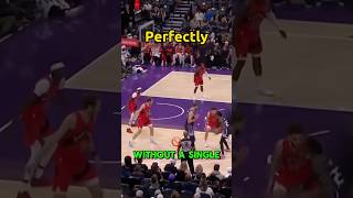 SABONIS Perfect Triple Double nba basketballplayer kings [upl. by Melisse]