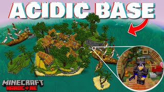 Surviving 24 Hours on ACIDIC ISLAND in this Minecraft Server  Part1 [upl. by Calisa]