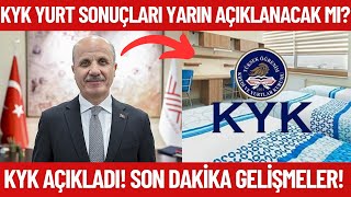 KYK 2024 YURT SONUÇLARI NE ZAMAN AÇIKLANACAK Yarın kyk yurt sonuçları açıklanır mı [upl. by Lepley]