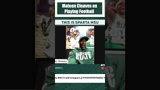 Michigan State basketball legend Mateen Cleaves on the gridiron  clip from This Is Sparta MSU 186 [upl. by Farmann688]