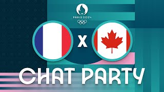 France v Canada  Mens Olympic Basketball Tournament Paris 2024  Chat Party ⚡🏀 [upl. by Eleonora798]