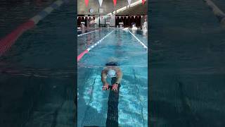 Swimming exercise  breaststroke with hand paddles [upl. by Will881]