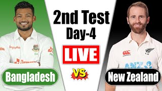 LIVE Bangladesh vs New Zealand 2nd Match Score  BAN vs NZ LIVE  Live Cricket Match Today  4th day [upl. by Sirovaj914]