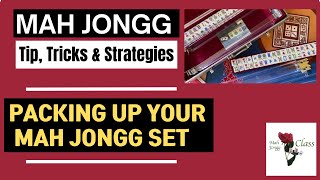 Mah Jongg putting away your Set ❤️🀄️ Storage Mah Jongg Class NMJL Lessons learn packing mahjong [upl. by Noonberg]