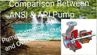 Overhung Centrifugal Pump  Common Parts  Overhauling Steps  Difference Between API amp ANSI Pump [upl. by Norrie]