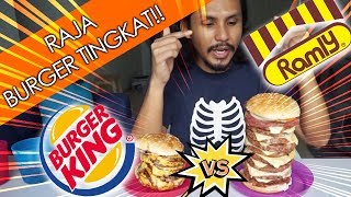 Ramly Burger ke Burger King lagi sedap Mukbang Malaysia [upl. by Selwyn892]