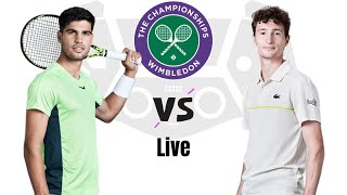 Carlos Alcaraz vs Ugo Humbert  Wimbledon 2024  Round of 16 Live [upl. by Vil]