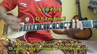 Belajar gitar dariquotNOLquotPower chordPalm muteCover lagu cokelatquotBENDERAquot [upl. by Eniahs]