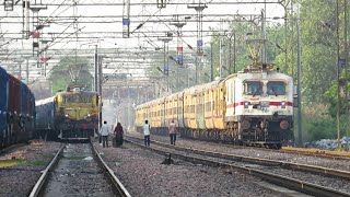 BANDRA GARIB RATH Through Faridabad Parallel with WAG12 BCNA [upl. by Anitnauq]