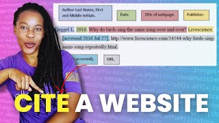 How to Cite a Website Harvard Referencing Style [upl. by Sukramed]