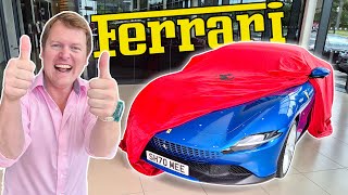 ITS HERE Collecting My New FERRARI ROMA SPIDER [upl. by Cerelly947]