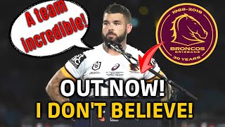 GET OUT NOW EXCLUSIVE NEWS BRISBANE BRONCOS LATEST NEWS [upl. by Rentsch]