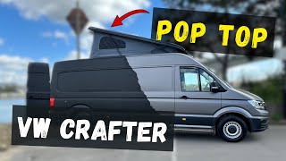 We Installed a POP TOP ROOF on our VW Crafter Campervan [upl. by Roxana]