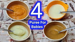 6Month Baby Foods Recipes  puree Recipes for babies  Baby food chart  weight Gain baby food [upl. by Kannan808]