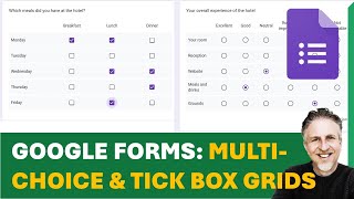 Google Forms  Make a MultipleChoice Grid and a Tick Box Grid [upl. by Narok]